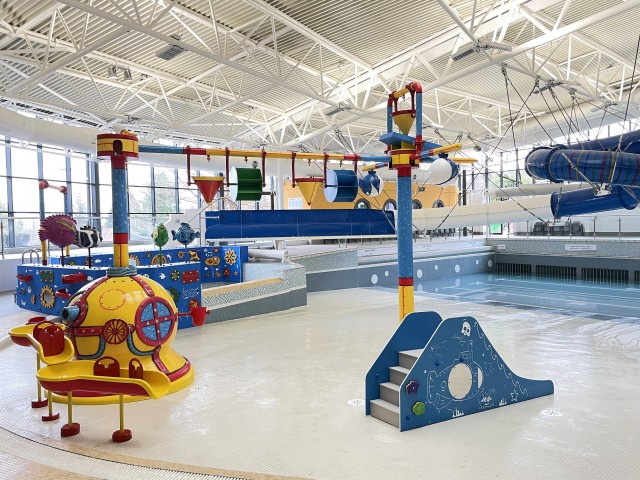 The revamped Malvern Splash with new water play features and flume