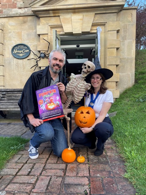 Pictured Cllr Daniel Walton and Susie Massey Tourist Information Centre Officer.